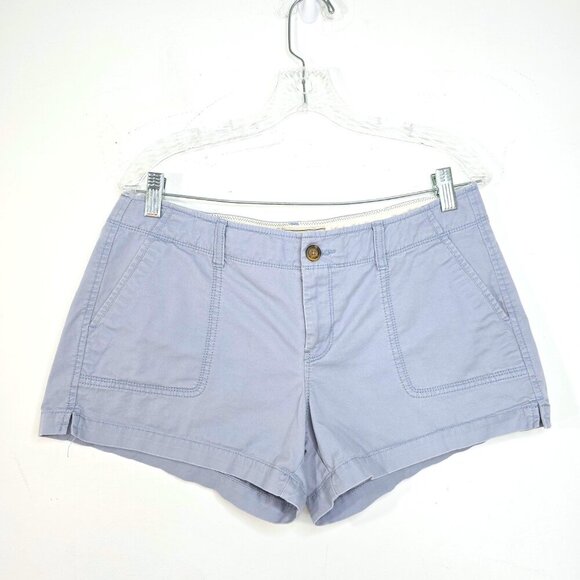 Vintage 90s Y2K Old Navy Grey Blue 3.5" Inseam Perfect Shorty Shorts Low Waist - Picture 1 of 6